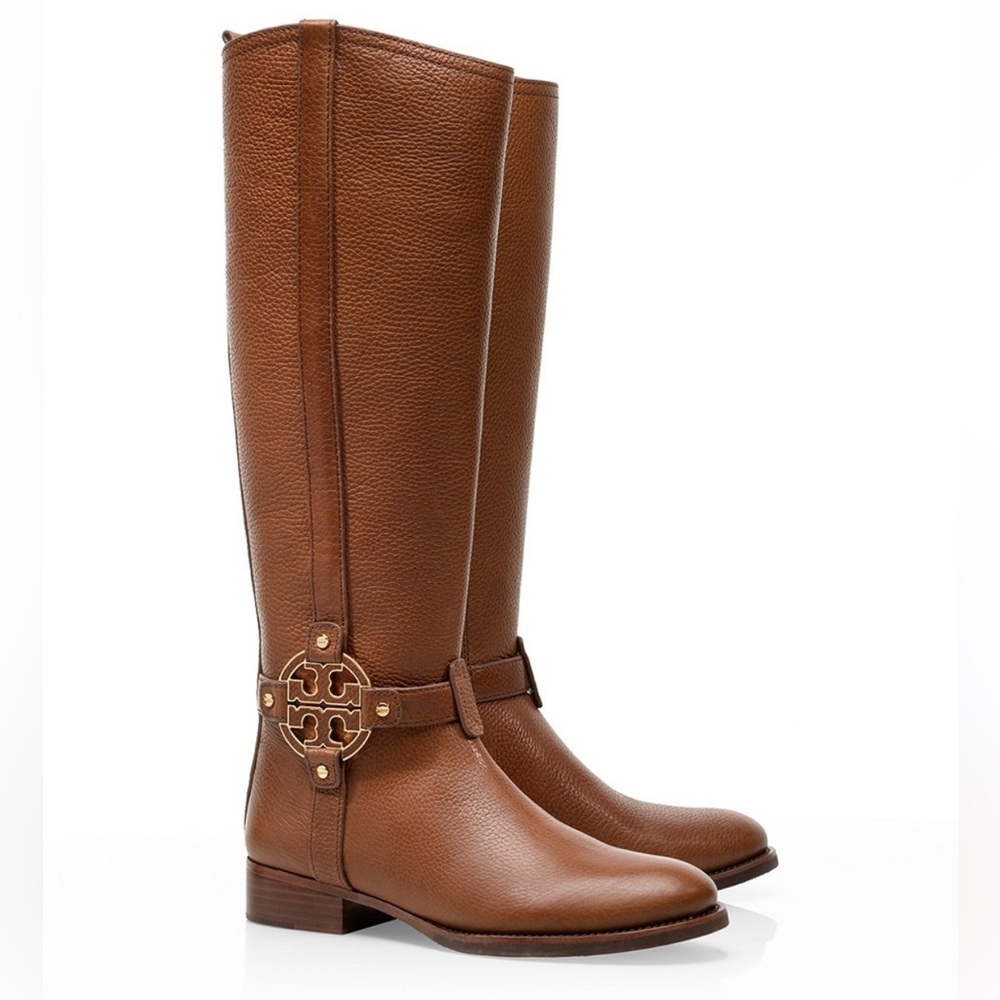 Tory Burch Light Brown Amanda Riding Boots